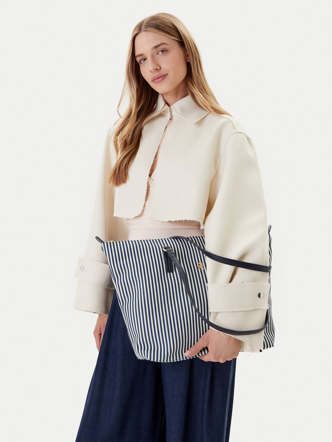 Tommy Hilfiger Táska Tommy Hilfiger Poppy Summer Tote AW0AW17203 Sötétkék