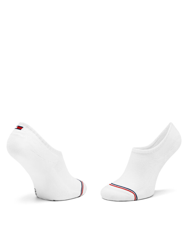 Tommy Hilfiger Set di 2 paia di pedulini unisex Tommy Hilfiger 701228179 Bianco