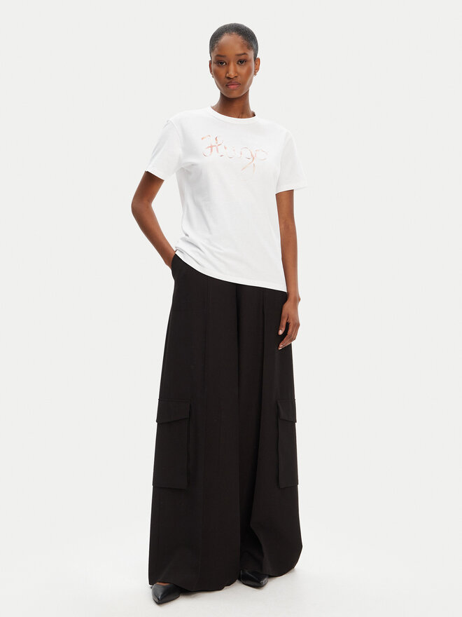 HUGO HUGO Camiseta Damacia_5 50544868 Blanco Regular Fit
