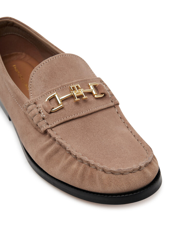 Tommy Hilfiger Półbuty Tommy Hilfiger Soft Suede Horsebit Loafer FW0FW08649 Beżowy