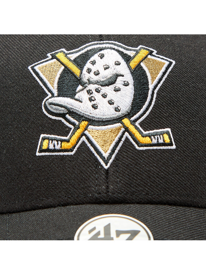 47 Brand Czapka z daszkiem 47 Brand NHL Anaheim Ducks Ballpark Snap 47 MVP H-BLPMS25WBP-BKA Czarny