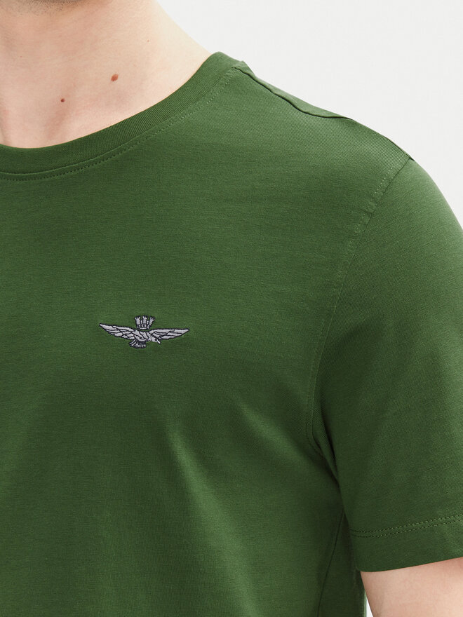 Aeronautica Militare Aeronautica Militare Camiseta 251TS2376J592 Verde Regular Fit