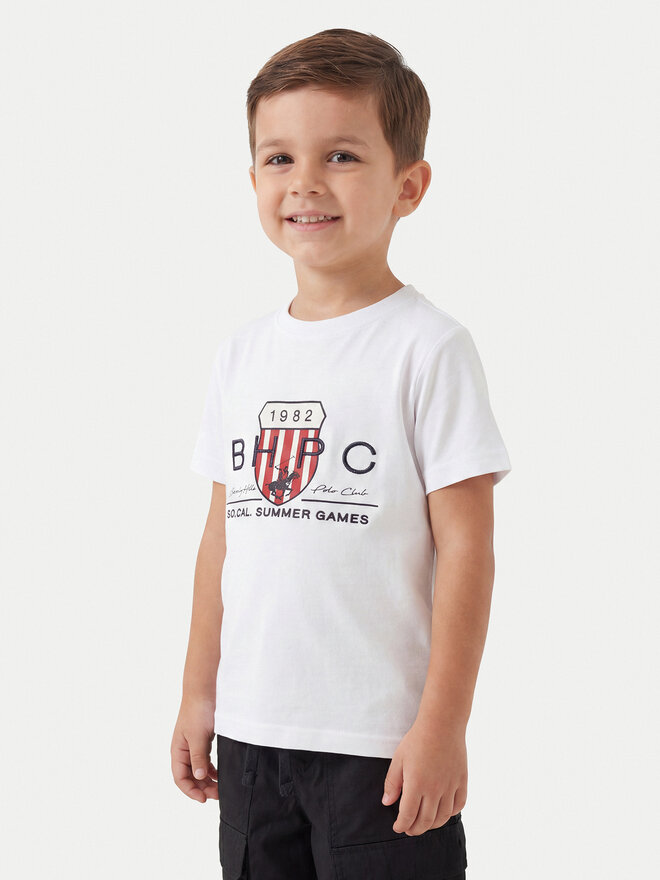 Beverly Hills Polo Club Beverly Hills Polo Club T-Shirt P-SS26B-TS414011 Weiß Regular Fit