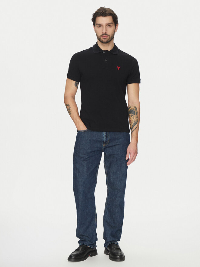 AMI PARIS AMI PARIS Poloshirt BFUPL001.760 Schwarz Regular Fit