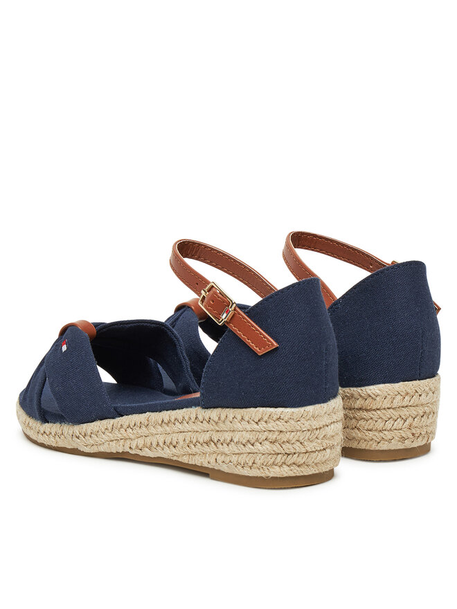 Tommy Hilfiger Espadryle Tommy Hilfiger T3A7-33801-0048 S Granatowy
