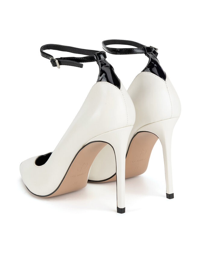 Eva Minge Pantofi cu toc subțire Eva Minge OLIVIA-V-375-121-1 Alb