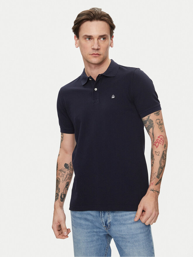 United Colors Of Benetton United Colors Of Benetton Polo 3089J3179 Σκούρο μπλε Regular Fit