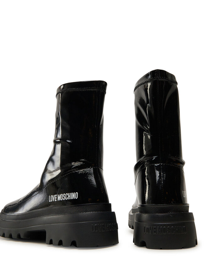 LOVE MOSCHINO Botine LOVE MOSCHINO JA24225G0LIIZ000 Negru