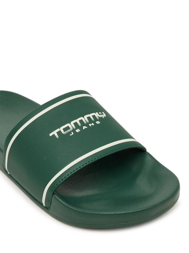 Tommy Jeans Pantoletten Tommy Jeans Tjm Summer Sandal 26.2 EM0EM01723 Grün