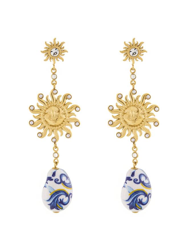 Guess Kolczyki Guess JUBE05 082JW Złoty