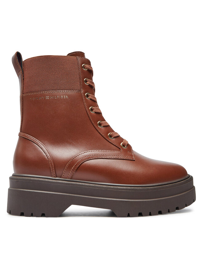 Tommy Hilfiger Schnürstiefeletten Tommy Hilfiger FW0FW08440 Braun