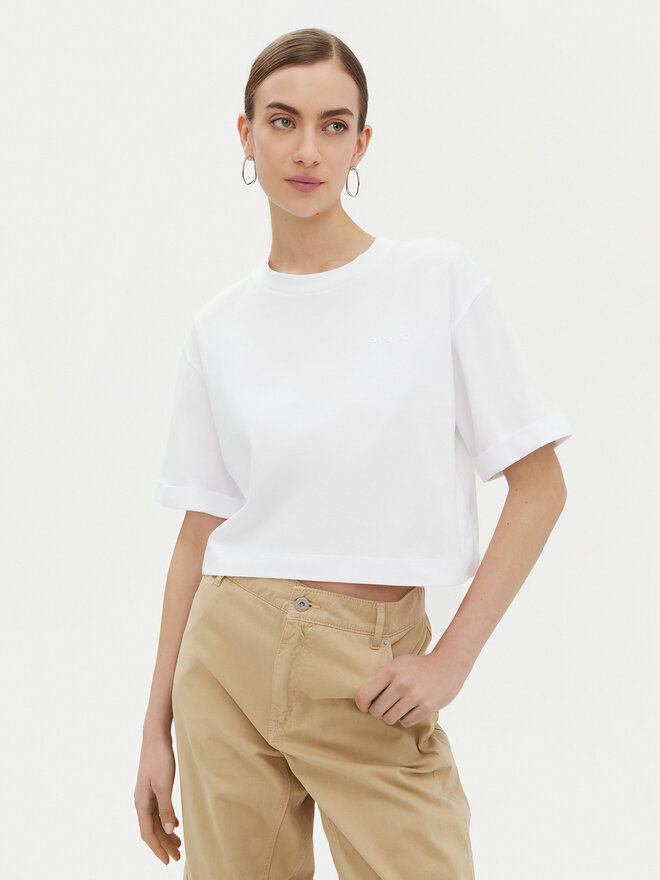 PINKO PINKO T-Shirt 104882 A2HN Λευκό Regular Fit