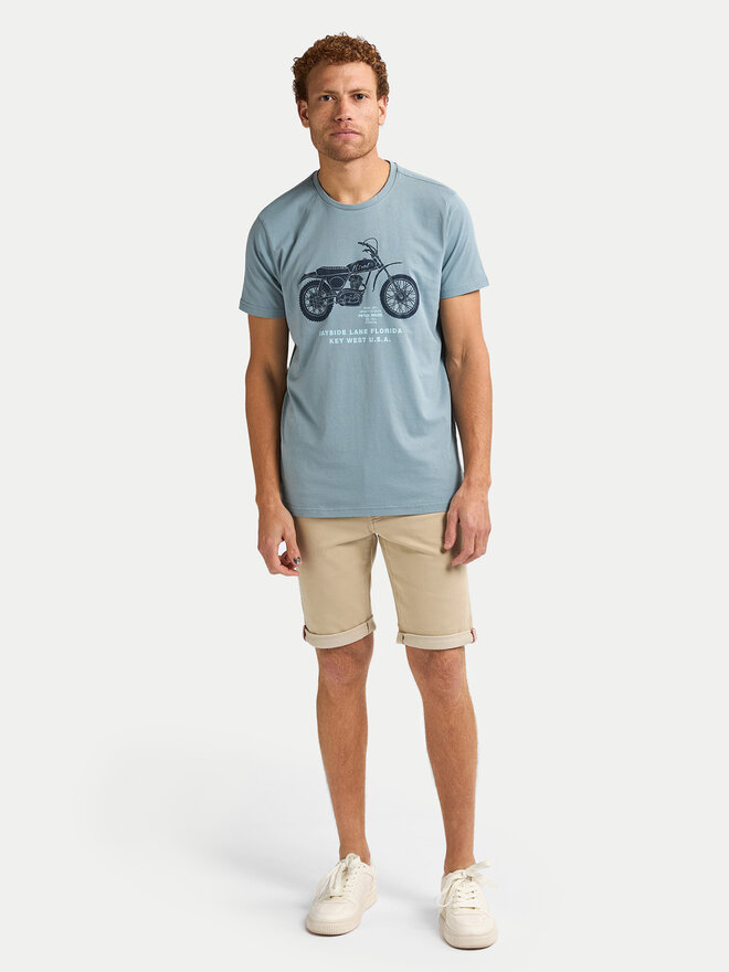 Petrol Industries Petrol Industries Camiseta M-1050-TSR707 Azul Regular Fit