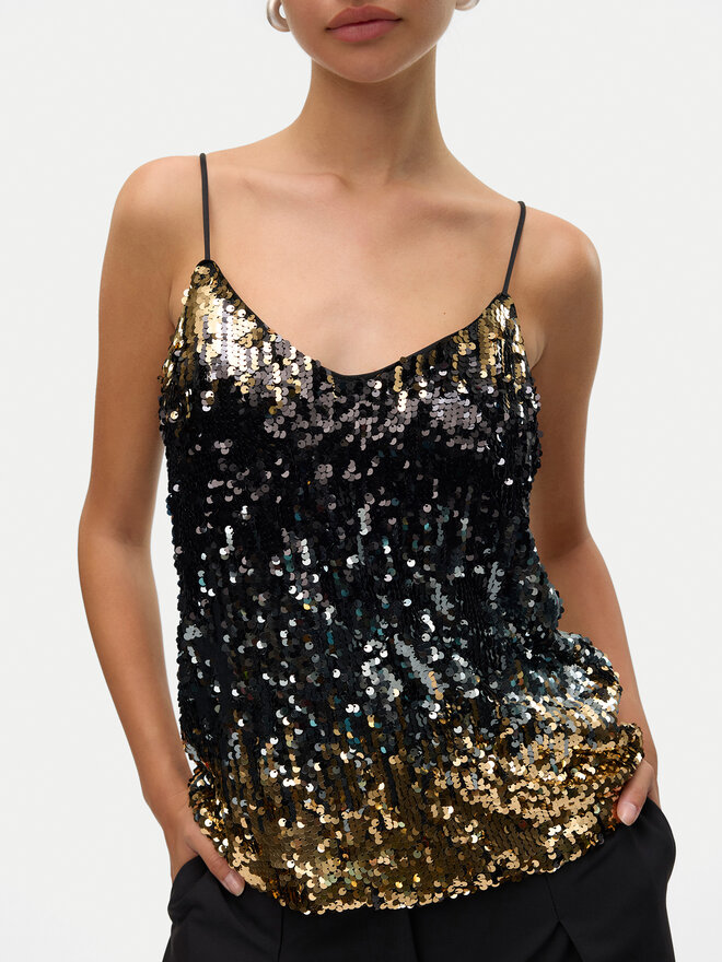 Vero Moda Vero Moda Felső Ria 10317314 Fekete Regular Fit