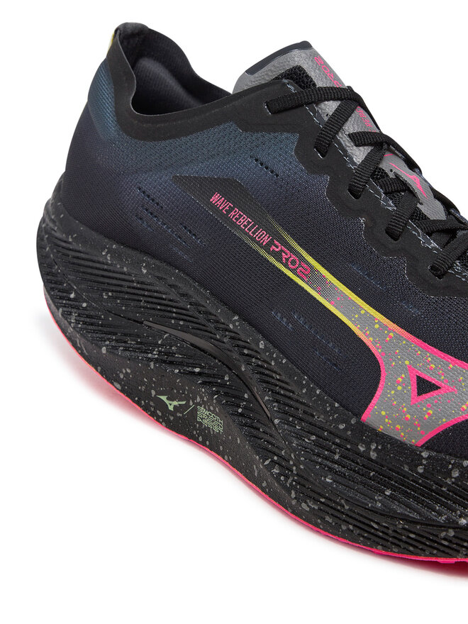 Buty do biegania Mizuno Wave Rebellion Pro 2 U1GD2417 Czarny
