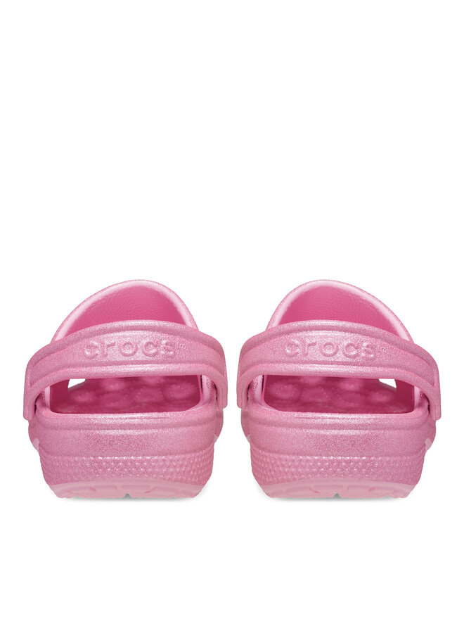 Crocs Klapki Crocs Classic Glitter Kids Clog T 206992 Różowy