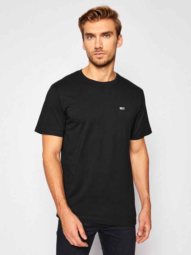 Tommy Jeans Tommy Jeans Marškinėliai Tjm Classic DM0DM09598 Juoda Regular Fit