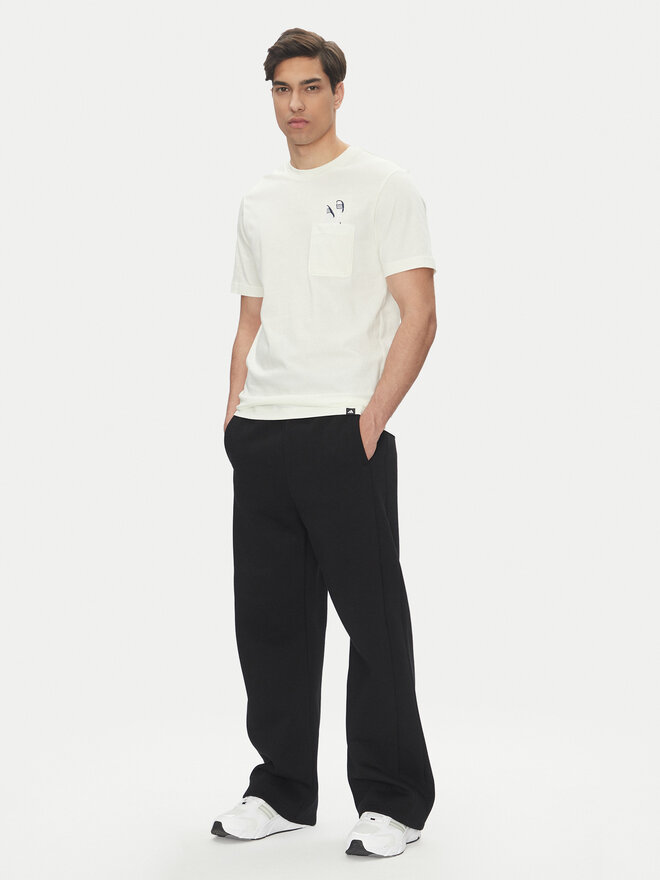 adidas adidas T-Shirt Lounge Slides Graphic Pocket JM0374 Weiß Regular Fit
