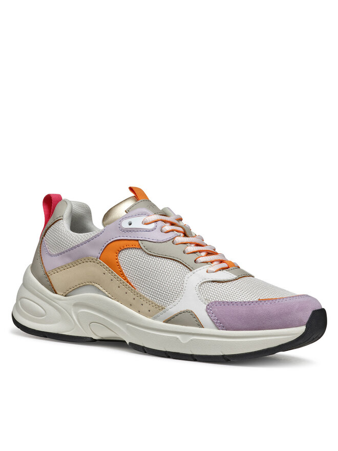 Geox Sneakersy Geox D Zarvia D55YLA 0AS54 C1022 Biały