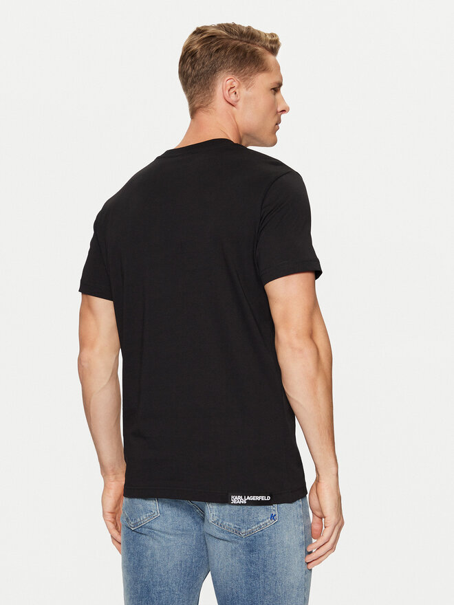 Karl Lagerfeld Jeans Karl Lagerfeld Jeans T-Shirt A1M17003 Μαύρο Slim Fit