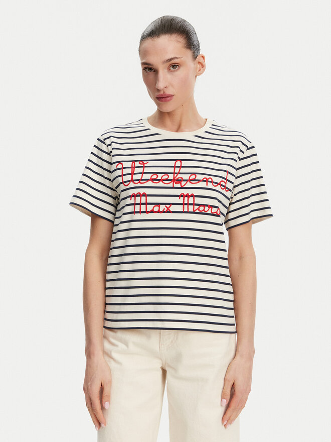 Weekend Max Mara Weekend Max Mara Camiseta Olga 2515971042 Azul marino Regular Fit