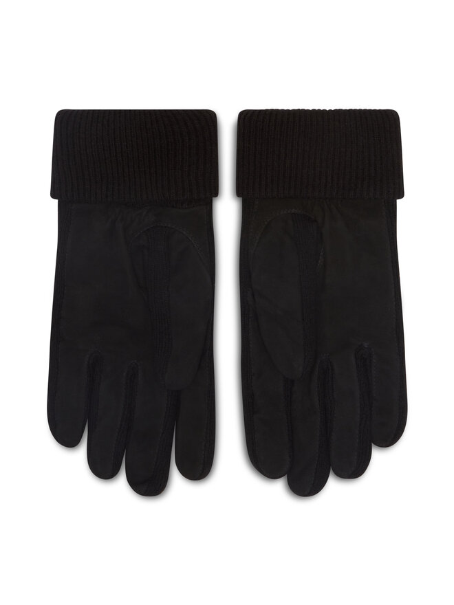 Polo Ralph Lauren Rękawiczki Męskie Polo Ralph Lauren Suede Sandwich Glove 449833580001 Czarny