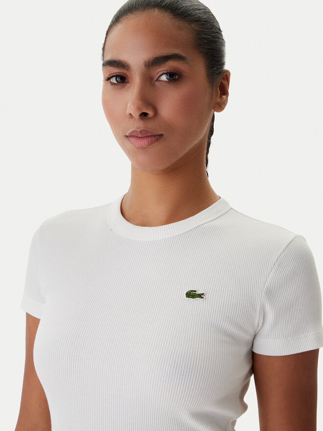 Lacoste Lacoste T-Shirt TF5538 Creme Regular Fit