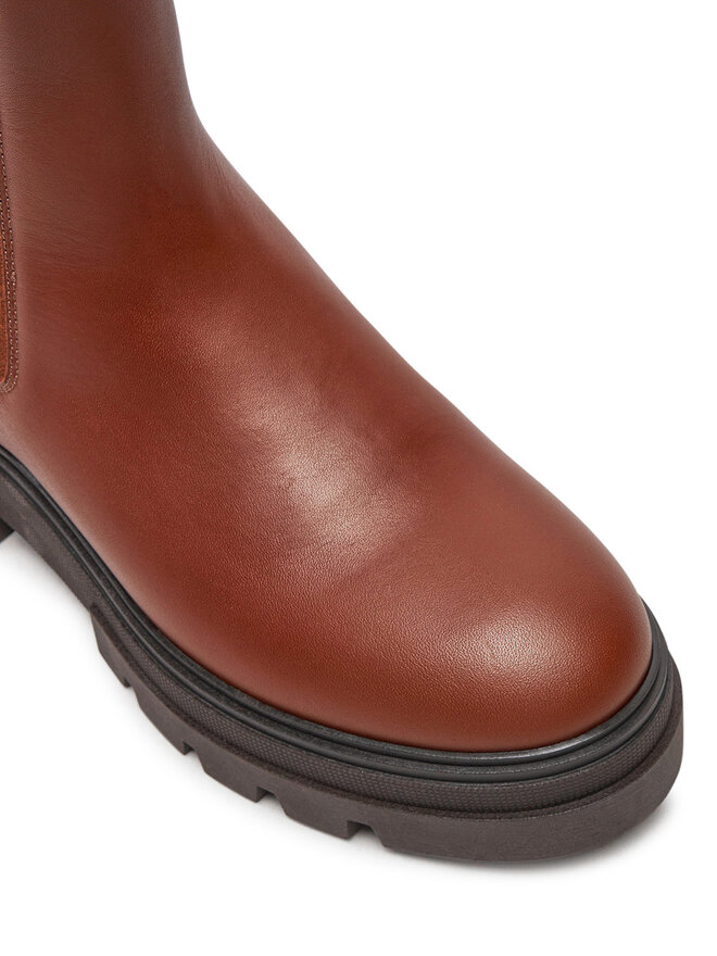 Tommy Hilfiger Боти тип челси Tommy Hilfiger Monochromatic Chelsea Boot FW0FW06730 Кафяв