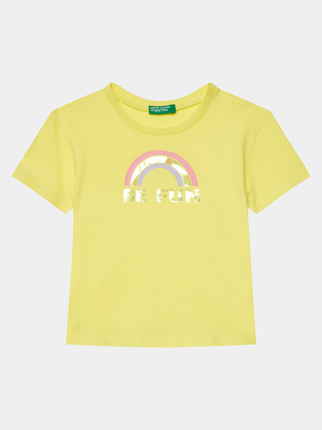 United Colors Of Benetton United Colors Of Benetton Camiseta 3096G10E5 Amarillo Boxy Fit