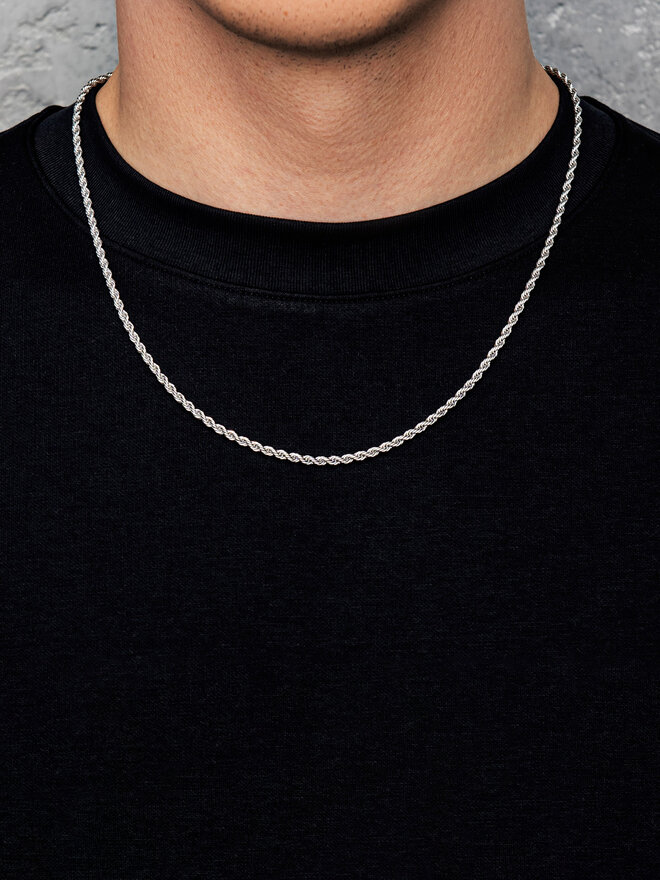 ICED STUFF Kette ICED STUFF Rope Weißgold