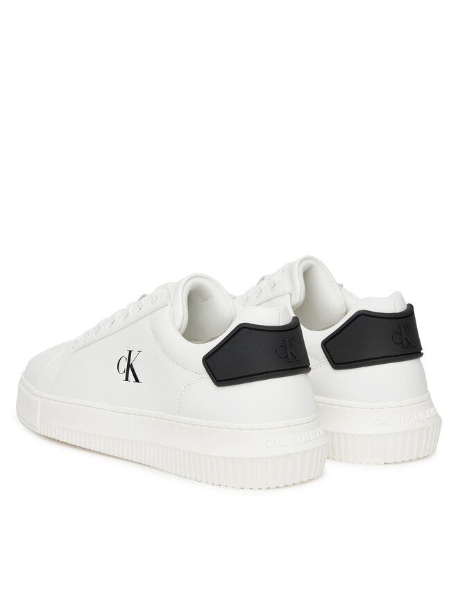 Calvin Klein Jeans Snīkeri Calvin Klein Jeans Chunky Cupsole Ru Patch Lth YM0YM01296 Balts