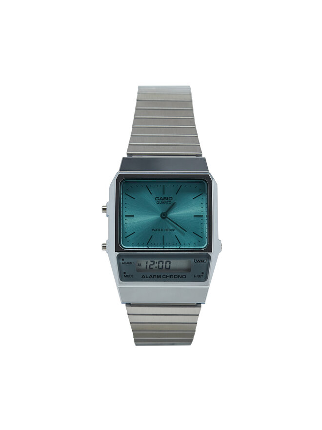 Casio Zegarek Casio Vintage Maxi AQ-800EC-2AEF Srebrny