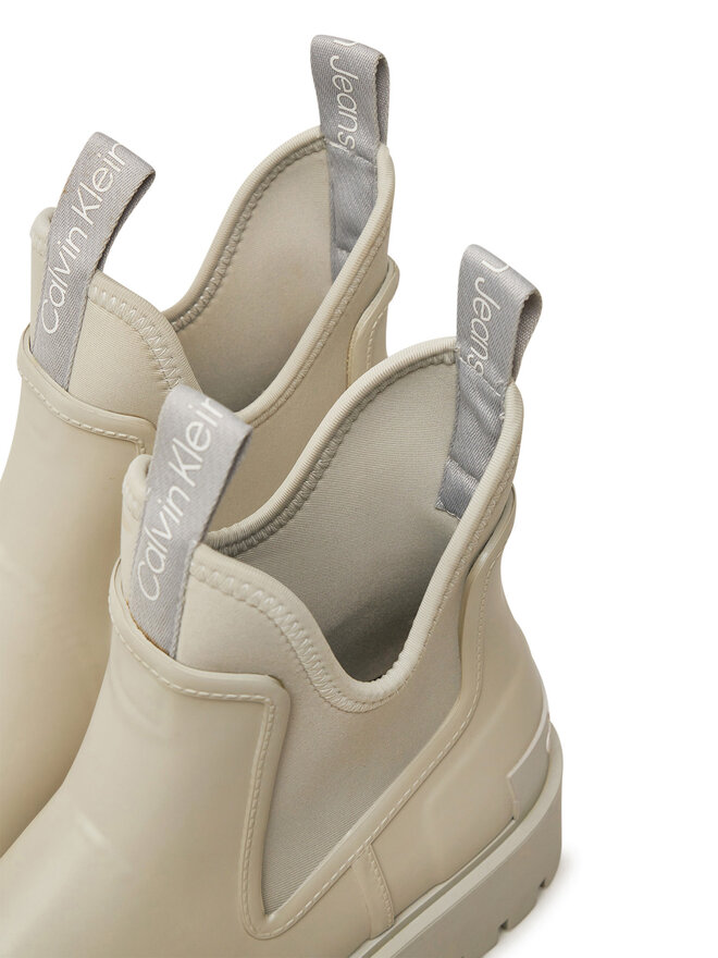 Calvin Klein Jeans Γαλότσες Calvin Klein Jeans Mid Rainboot Chelsea YW0YW01034 Γκρι