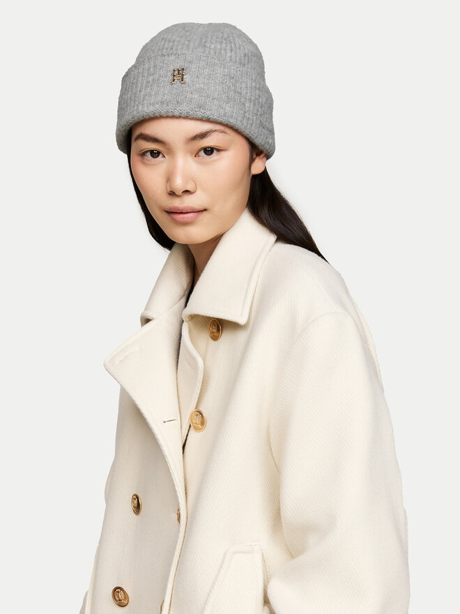 Tommy Hilfiger Шапка Tommy Hilfiger AW0AW16628 Сив