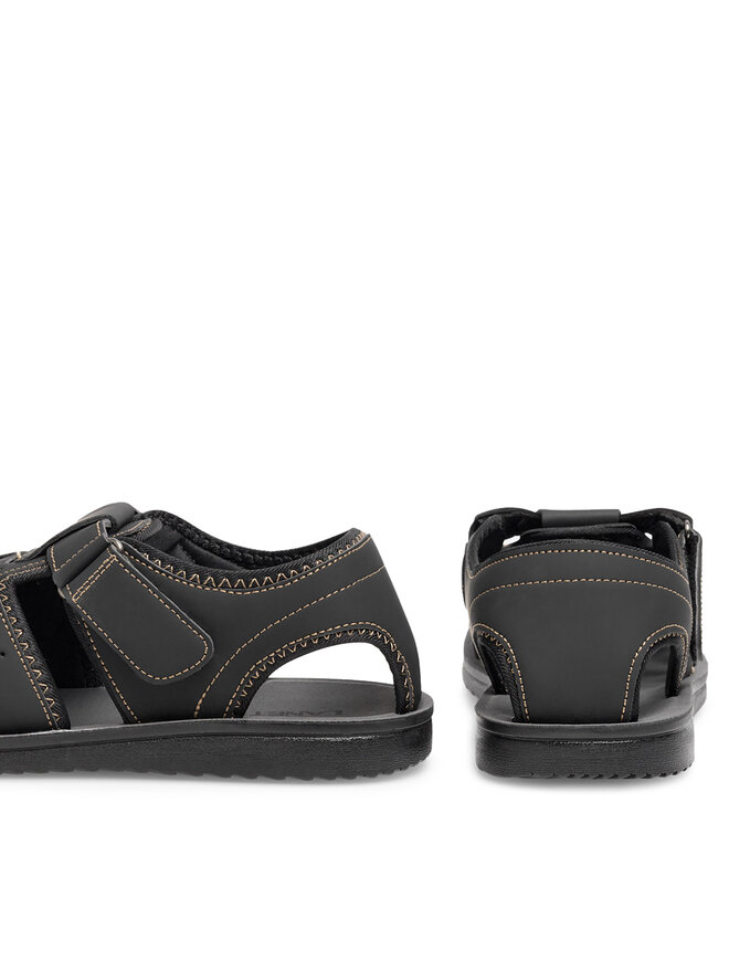 Lanetti Σανδάλια Lanetti MSS20504-01 Μαύρο