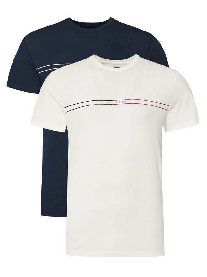 Tommy Jeans Tommy Jeans 2er-Set T-Shirts Entry Graphic DM0DM21902 Bunt Slim Fit
