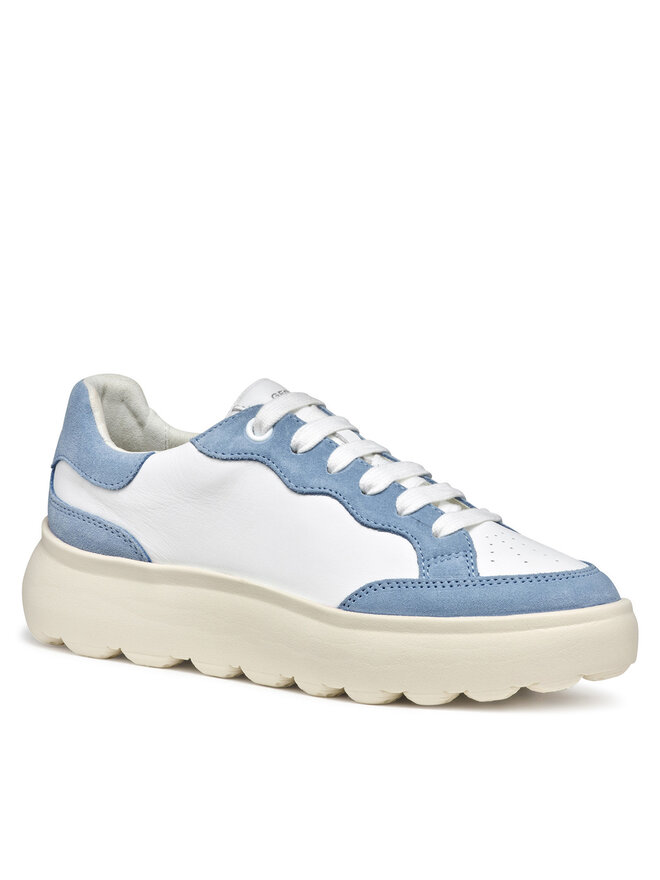 Geox Sneakersy Geox D Spherica Ec4.1 D55TCA 08522 C0270 Biela
