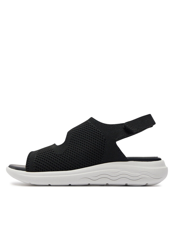 Geox Sandály Geox D Spherica Ec5 D45SVA 0006K C9999 Černá
