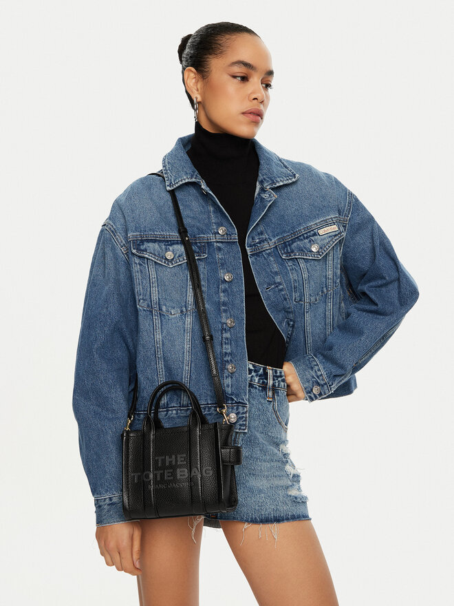 Marc Jacobs Τσάντα Marc Jacobs The Leather Crossbody Tote Bag H053L01RE22 Μαύρο