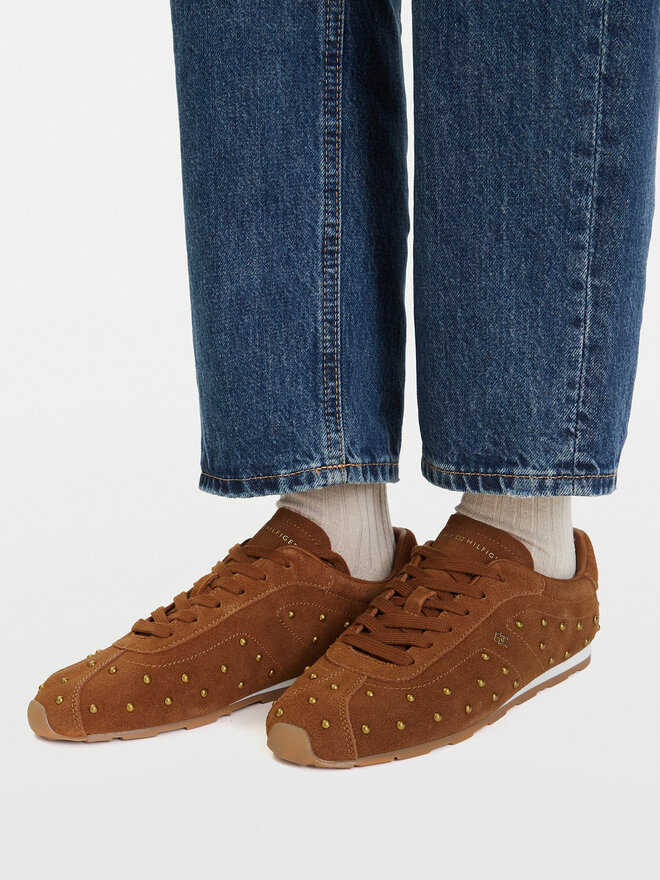 Tommy Hilfiger Sneakers Tommy Hilfiger Th Bella Low Profile Studs FW0FW09882 Braun