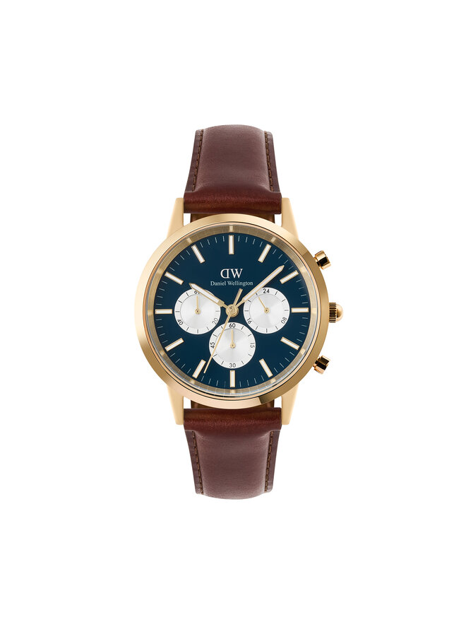 Daniel Wellington Karóra Daniel Wellington Iconic Chronograph St Mawes Arctic Panda DW00100875 Barna