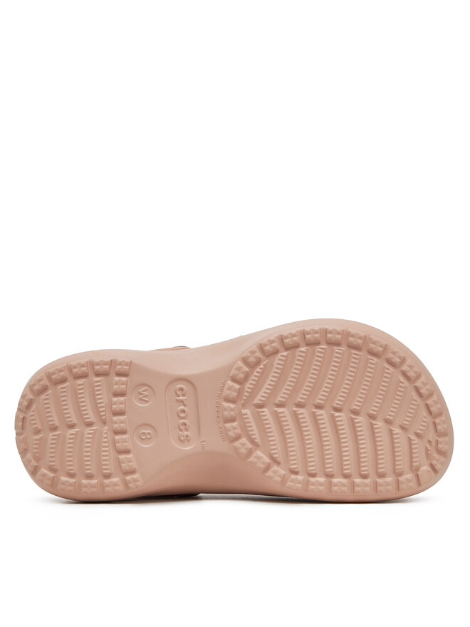 Crocs Şlapi Crocs Classic Platform Lined Clog W 207938 Roz