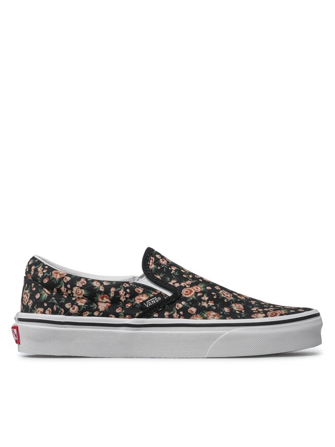 Vans black rose shoes store