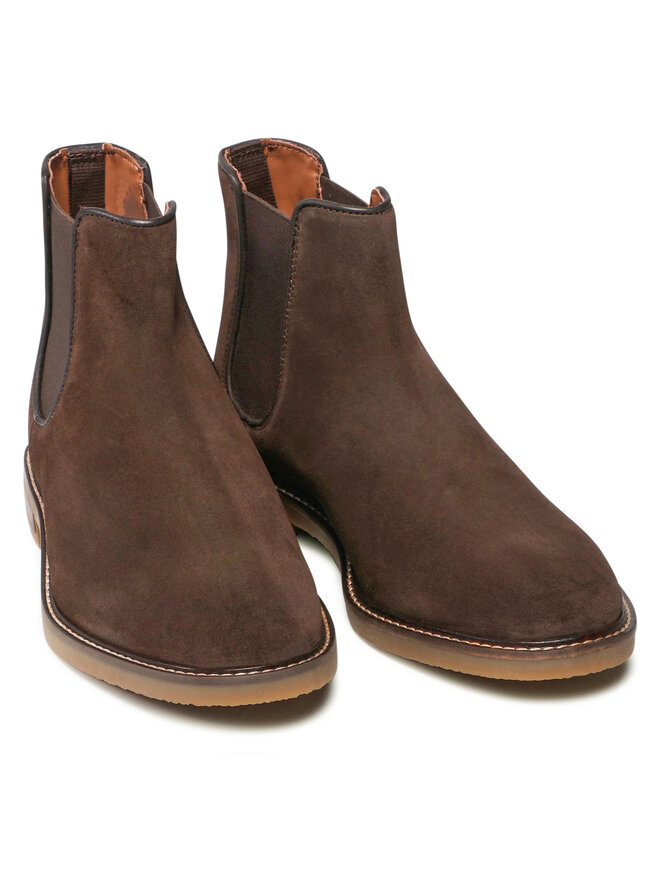 Clarks Μποτάκια με λάστιχο Clarks Jaxen Chelsea 261628067 Καφέ