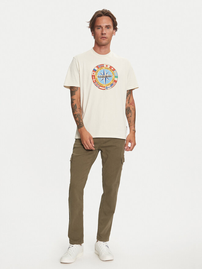 Napapijri Napapijri Camiseta S-Dorees NP0A4IBE Beis Regular Fit