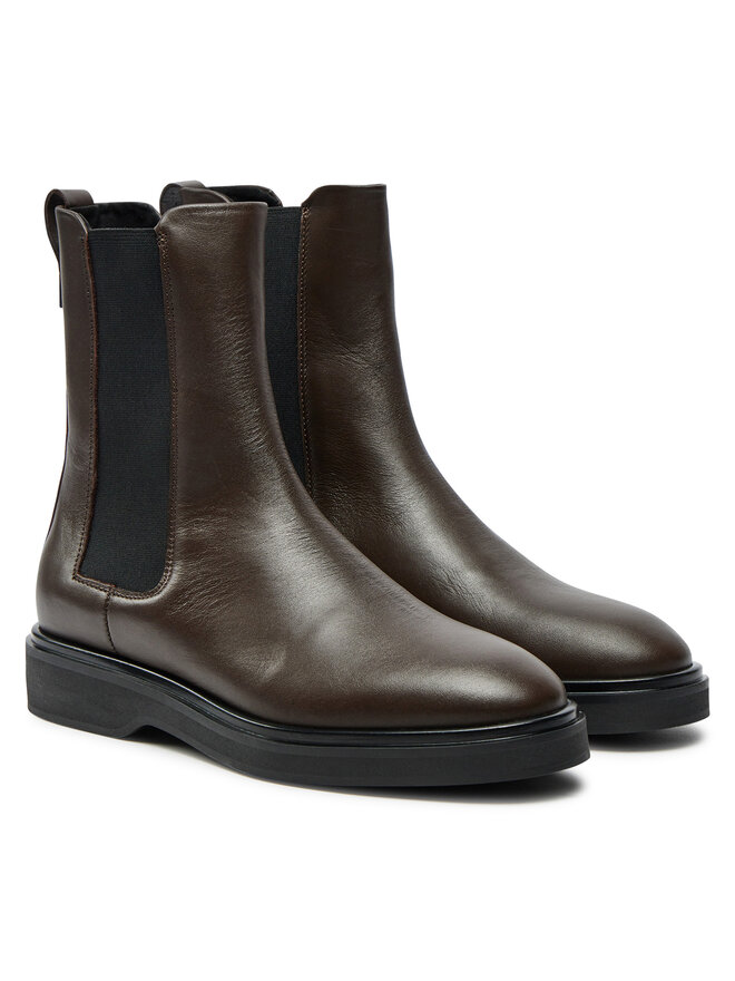 Calvin Klein Kotníková obuv s elastickým prvkem Calvin Klein HW0HW02180 Hnědá