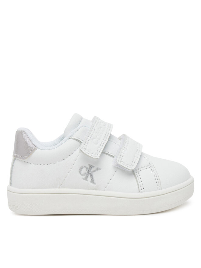 Calvin Klein Jeans Sneakersy Calvin Klein Jeans Low Cut VelCro V1A9-82007-1355X Bílá