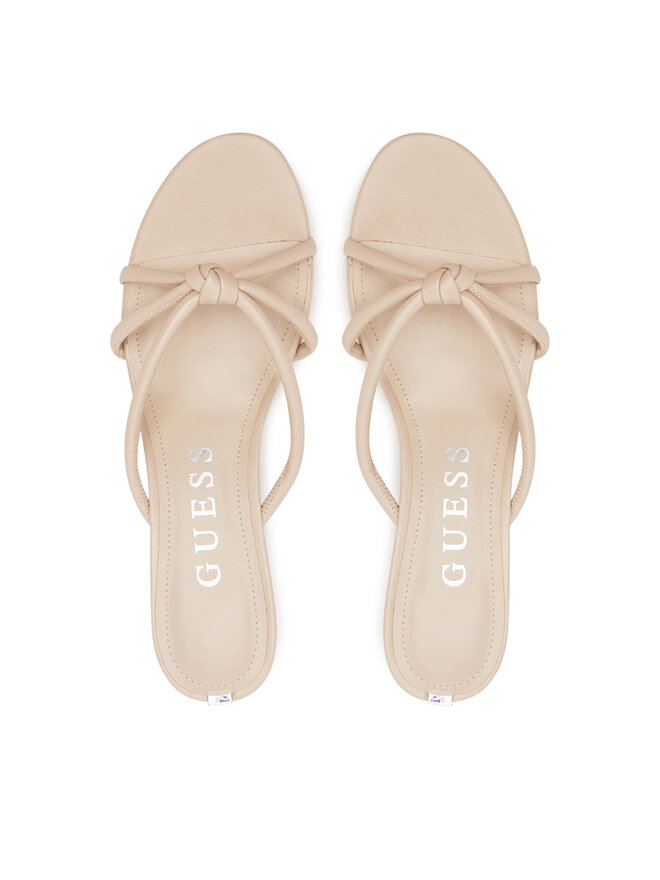 Guess Šľapky Guess FLJGARLEA03 Béžová