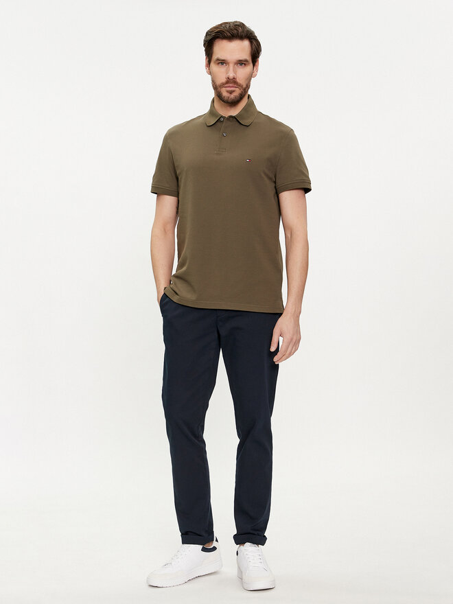 Tommy Hilfiger Tommy Hilfiger Pólóing 1985 MW0MW17770 Khaki Regular Fit