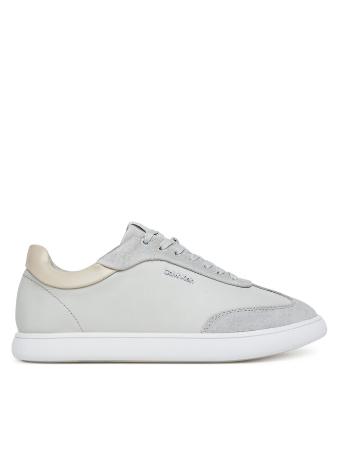 Calvin Klein Sneakersy Calvin Klein Cupsole Lace Up - Lth Sue Mix HW0HW02435 Szary